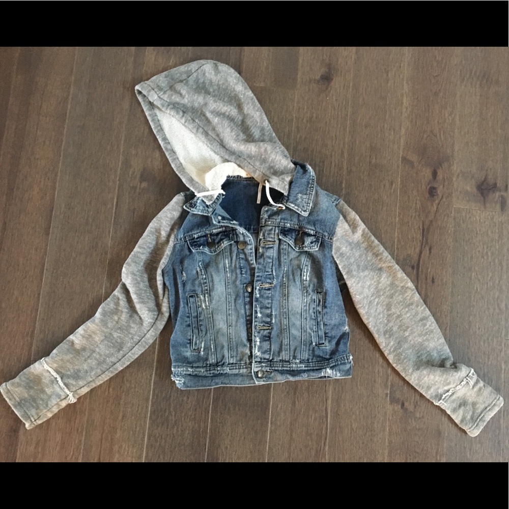 Free People denim/ grey jacket!